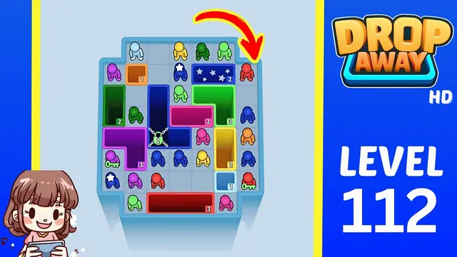 Drop Away Level 112 - Walkthrough and solution guide