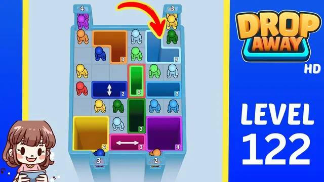 Drop Away Level 122 - Walkthrough and solution guide