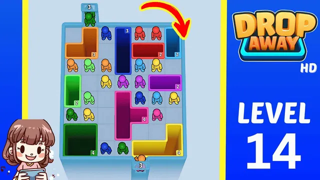 Drop Away Level 14 - Walkthrough and solution guide