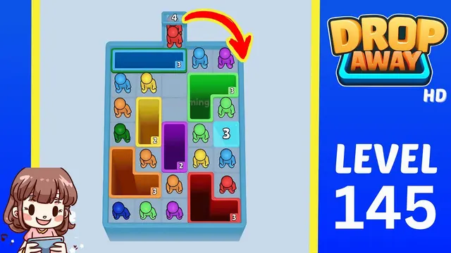 Drop Away Level 145 - Walkthrough and solution guide