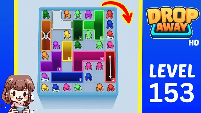 Drop Away Level 153 - Walkthrough and solution guide