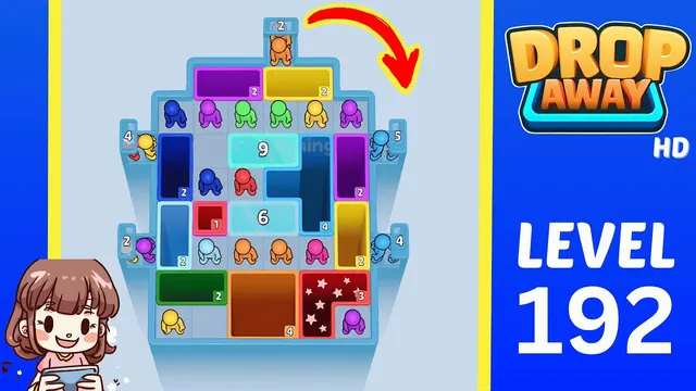 Drop Away Level 192 - Walkthrough and solution guide