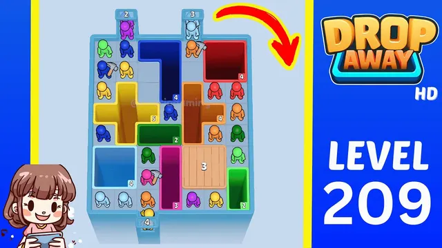 Drop Away Level 209 - Walkthrough and solution guide