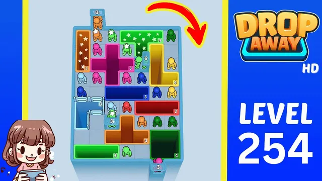 Drop Away Level 254 - Walkthrough and solution guide
