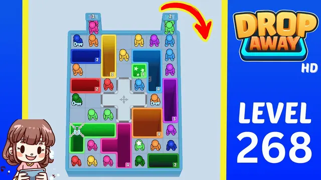 Drop Away Level 268 - Walkthrough and solution guide