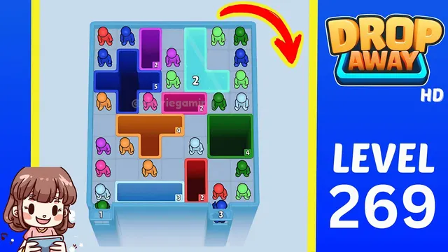 Drop Away Level 269 - Walkthrough and solution guide