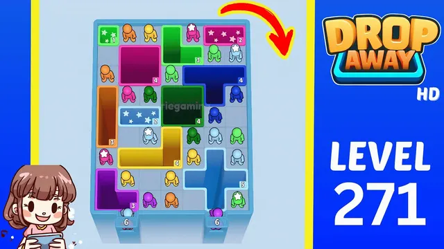 Drop Away Level 271 - Walkthrough and solution guide