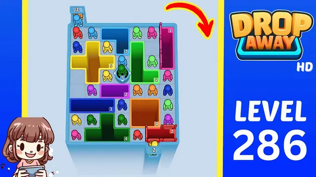 Drop Away Level 286 - Walkthrough and solution guide