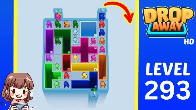 Drop Away Level 293 - Walkthrough and solution guide