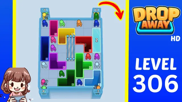 Drop Away Level 306 - Walkthrough and solution guide