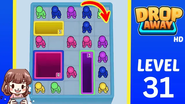 Drop Away Level 31 - Walkthrough and solution guide