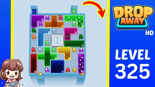 Drop Away Level 325 - Walkthrough and solution guide