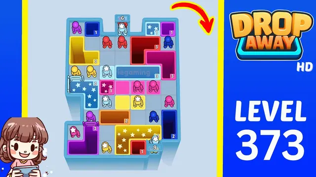 Drop Away Level 373 - Walkthrough and solution guide