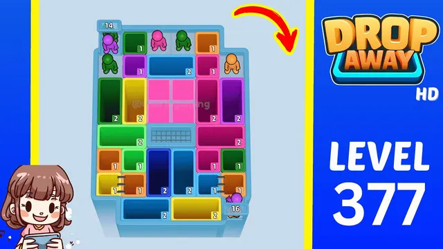 Drop Away Level 377 - Walkthrough and solution guide
