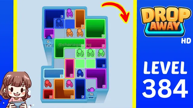 Drop Away Level 384 - Walkthrough and solution guide