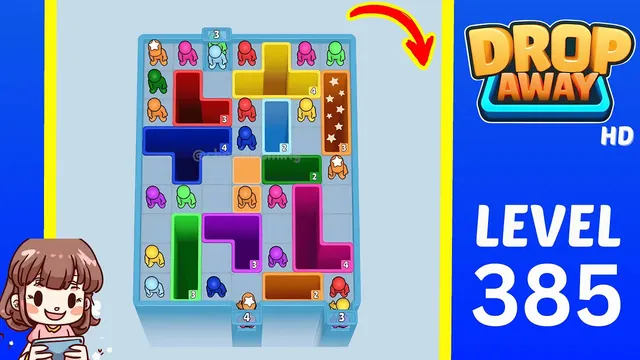Drop Away Level 385 - Walkthrough and solution guide