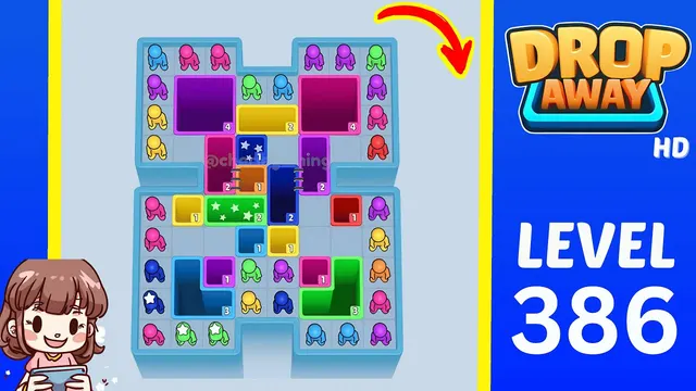 Drop Away Level 386 - Walkthrough and solution guide