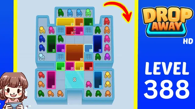 Drop Away Level 388 - Walkthrough and solution guide