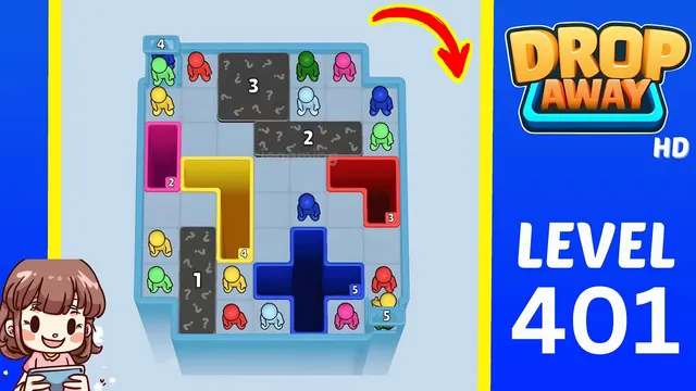Drop Away Level 401 - Walkthrough and solution guide