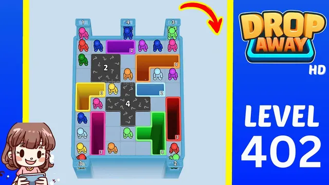 Drop Away Level 402 - Walkthrough and solution guide