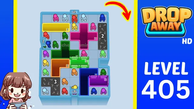 Drop Away Level 405 - Walkthrough and solution guide
