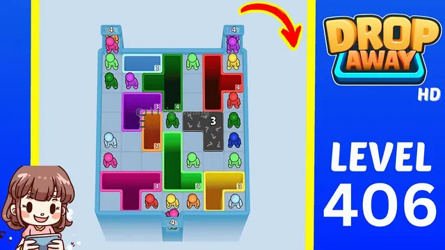 Drop Away Level 406 - Walkthrough and solution guide