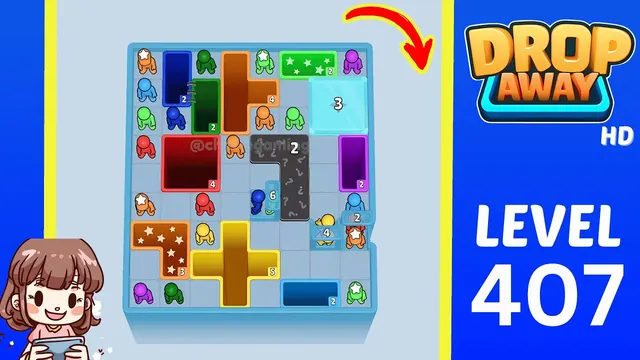 Drop Away Level 407 - Walkthrough and solution guide
