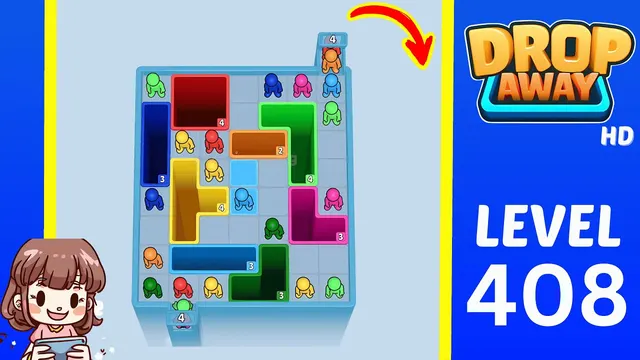 Drop Away Level 408 - Walkthrough and solution guide