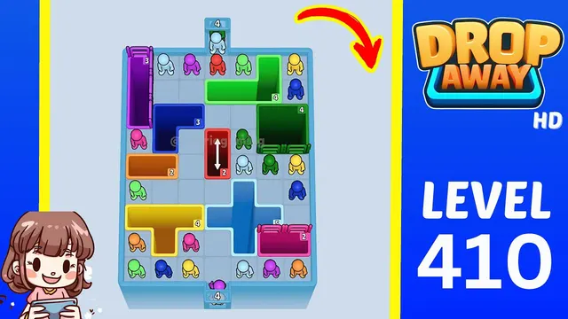 Drop Away Level 410 - Walkthrough and solution guide