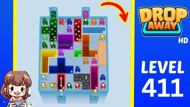 Drop Away Level 411 - Walkthrough and solution guide