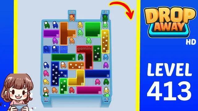 Drop Away Level 413 - Walkthrough and solution guide