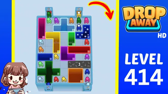 Drop Away Level 414 - Walkthrough and solution guide