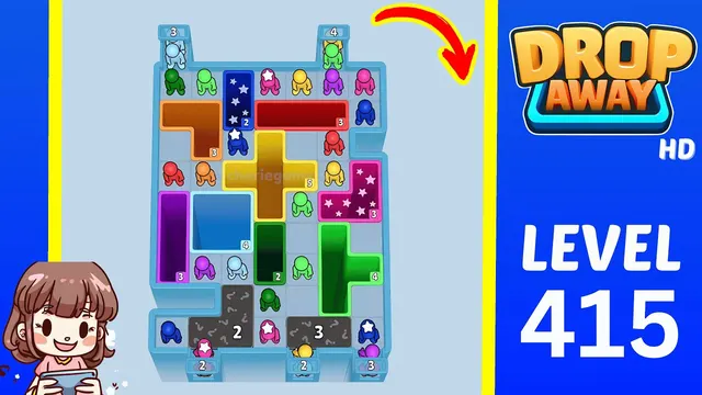 Drop Away Level 415 - Walkthrough and solution guide