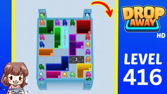 Drop Away Level 416 - Walkthrough and solution guide