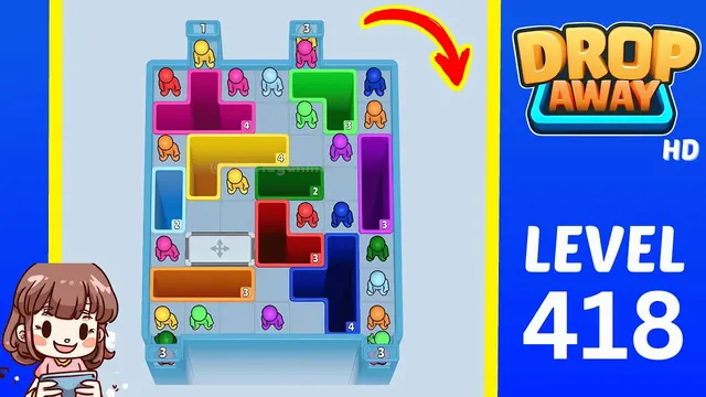 Drop Away Level 418 - Walkthrough and solution guide