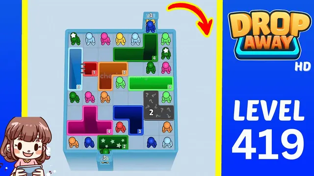 Drop Away Level 419 - Walkthrough and solution guide