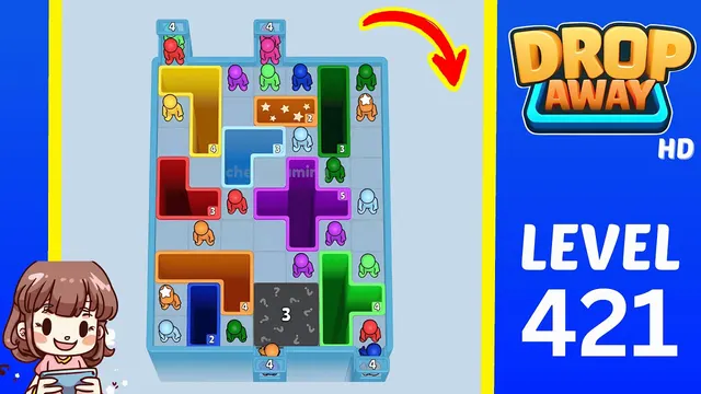 Drop Away Level 421 - Walkthrough and solution guide