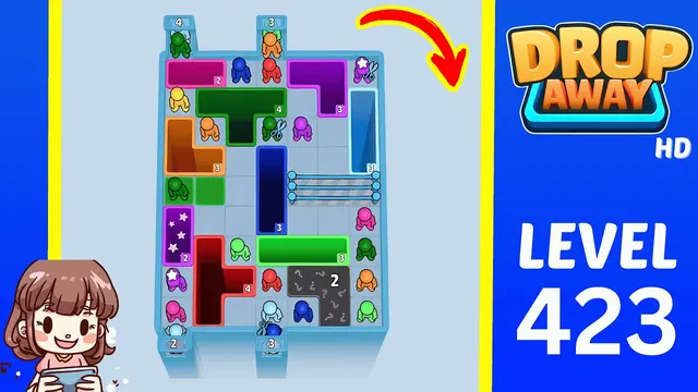 Drop Away Level 423 - Walkthrough and solution guide