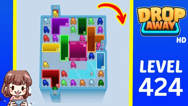 Drop Away Level 424 - Walkthrough and solution guide