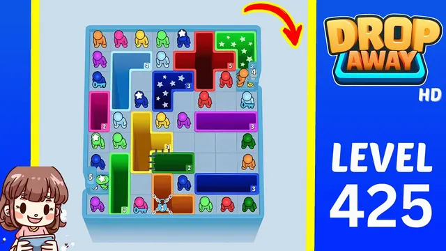 Drop Away Level 425 - Walkthrough and solution guide
