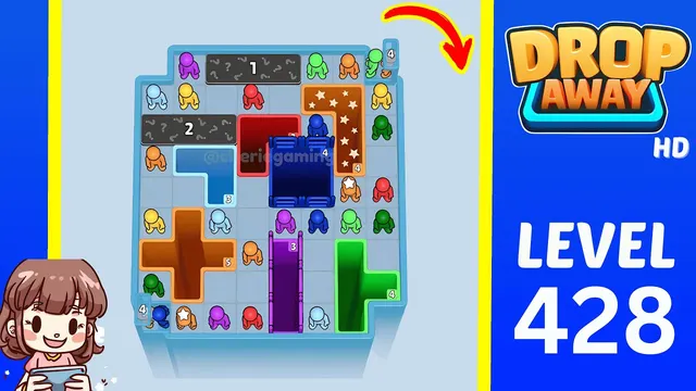 Drop Away Level 428 - Walkthrough and solution guide