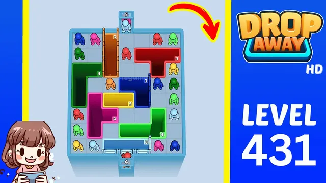 Drop Away Level 431 - Walkthrough and solution guide