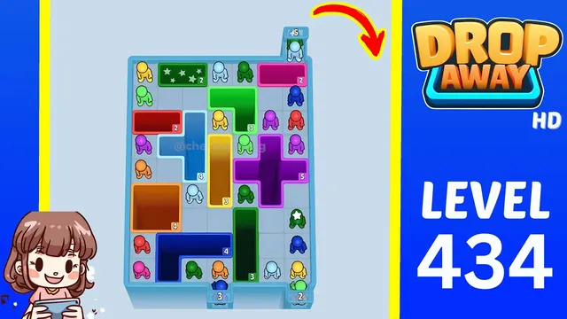 Drop Away Level 434 - Walkthrough and solution guide