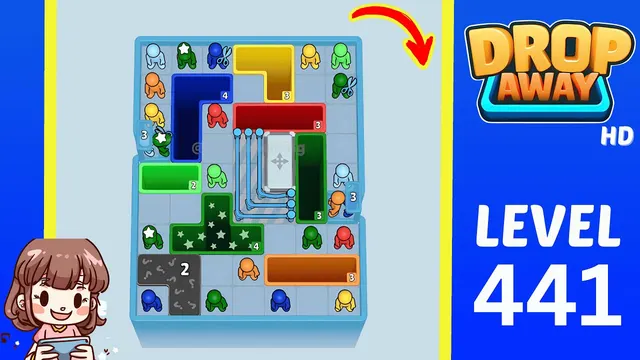 Drop Away Level 441 - Walkthrough and solution guide