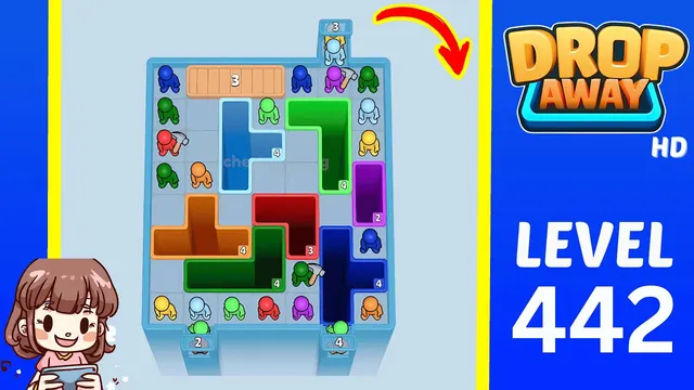 Drop Away Level 442 - Walkthrough and solution guide