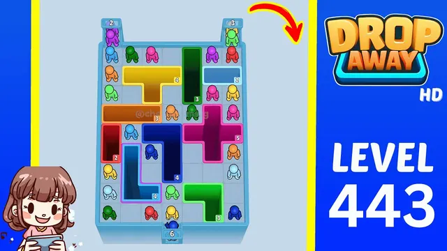 Drop Away Level 443 - Walkthrough and solution guide