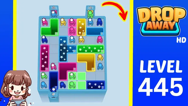 Drop Away Level 445 - Walkthrough and solution guide