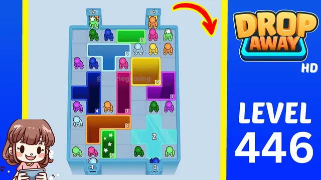 Drop Away Level 446 - Walkthrough and solution guide