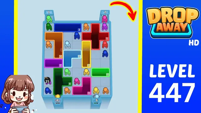 Drop Away Level 447 - Walkthrough and solution guide