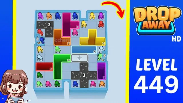 Drop Away Level 449 - Walkthrough and solution guide